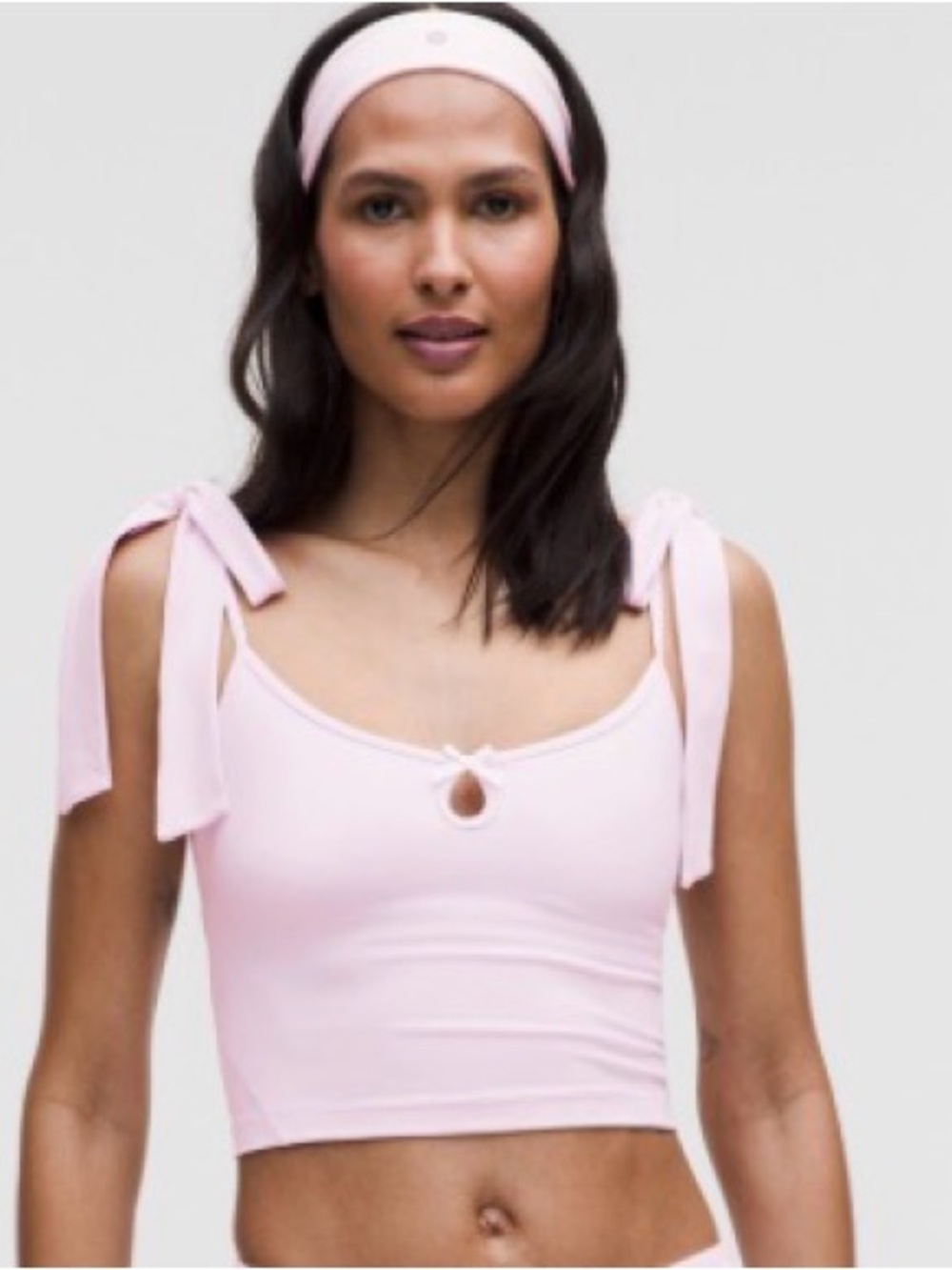 lululemon athletica Light Pink Tie-Shoulde Crop Camisole